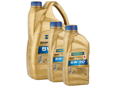 RAVENOL SMP SAE 5W-30 Motoröl 7 Liter (5L+2L) Synthetisch ACEA C3 API SN