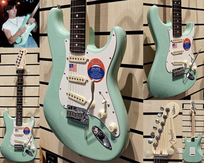 FENDER USA Artist Signature Jeff Beck  Stratocaster SFG RW Surf Green!!