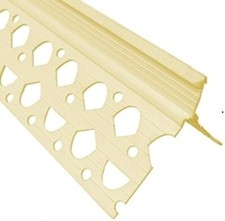 CREAM IVORY 10mm  PVC RENDER CORNER BEADS 2.5mtr X 10