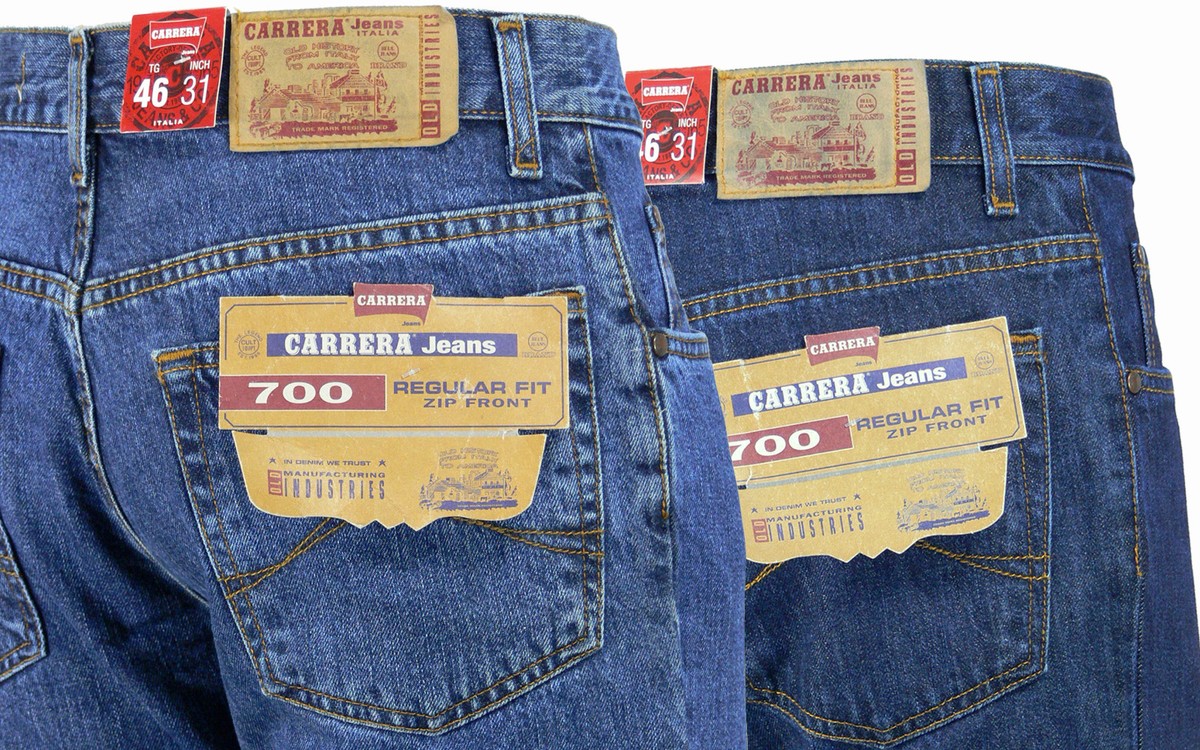 Carrera Jeans Pantalone Uomo In Cotone Blu – Modello Dritto Con Tessuto Elasticizzato