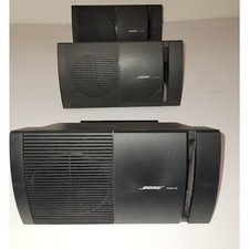 Set of 3 Bose Surround Sound V100 Speakers Black Tested