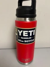 NEW Rescue Red YETI®  26 Ounce Chug Bottle - Authentic - New Retired Color