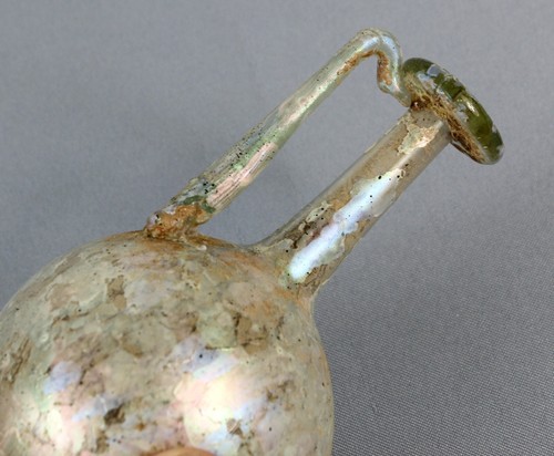 ROMAN circa 2nd-3rd century AD original glass vase SUPERB opalescence / sparkle - Picture 7 of 13