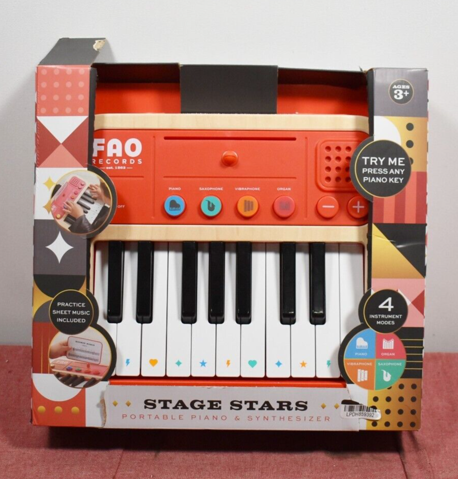 FAO Schwarz Stage Stars Portable Piano and Synthesizer