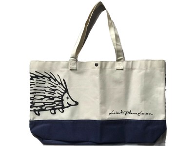 Mini Tote Bag Lisa And Johanna Larson H 29 W 48 D 34 Cm Nwot Blue And Cream Ebay