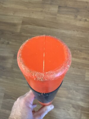 Batte de baseball officielle Junk Ball plastique 32 noir et orange