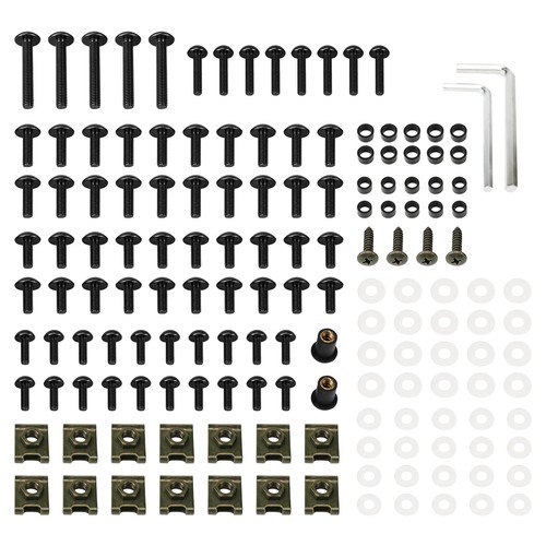 Universal Bodywork Kit Fender Windshield Screw Nuts Washers for Honda CBR125R 05 - Picture 10 of 17