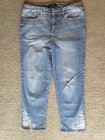 Talbots Women's Simply Flattering 5-Pocket Crop Jeans Embroidered Sz. 10 — photo 1