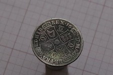 🧭 🇬🇧 UK GB HALF CROWN 1677 CHARLES II SILVER VICESIMO SHARP DETAILS B85#Z7076