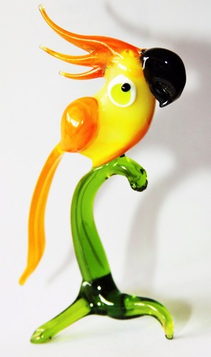 Murano Style Art Craft Color Glass Figurines "Birds,Parrots,Ducks,Owls " N88 - Picture 58 of 138