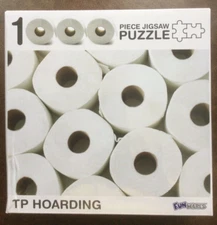 Toilet Paper Hoarding 1000 Piece Funwares Puzzle New