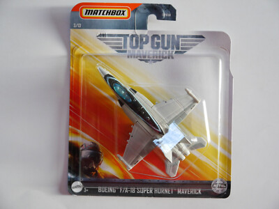 Matchbox Top Gun Maverick 3/13 Boeing F/A-18 SUPER HORNET MAVERICK jet Ovp boxed