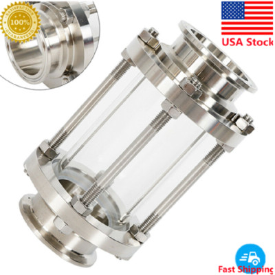 2 Flow Sanitary Sight Glass Tri Clamp Type Stainless Steel SS304 DN25-DN100