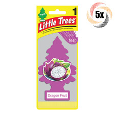 5x Packs Little Trees Single Dragon Fruit Scent Hanging Trees  Prevents Odor 