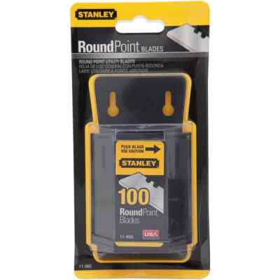 Stanley 11-988, 100 Pack RoundPoint Utility Blades