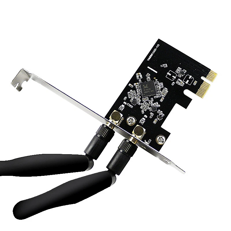 Desktop PC PCIe WiFi Wireless Adapter Dual Band AC 1200Mbps Network Card RTL8812 - Image 3 of 4