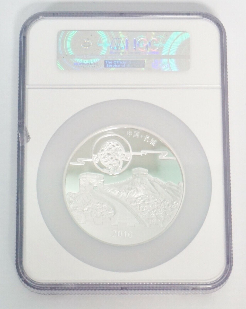 〔⭐︎希少⭐︎〕【真金霊神チタン十寶祓＋マズプラズマ】+クリスタル台座 2016 Panda - Moon Festival Medal 10 OZ. China Silver High Relief
