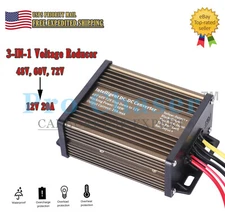 Golf cart DC converter 48V 48 volt voltage reducer regulator to 12V 20A 240W