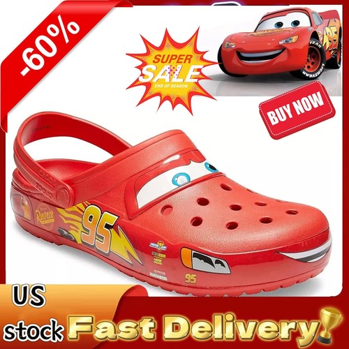 Crocs Classic Clog Cars Lightning Mcqueen Disney Pixar All Size New