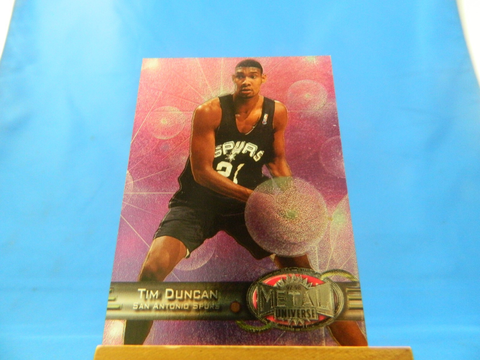 Tim Duncan Metal Universe 1997-98 #66 RC Rookie