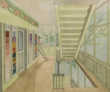 Petre Otskheli Sketch for Winged Painter 1936 17"x 22" Archival Art Print