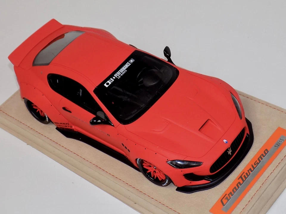 1/18 AB Models Maserati Granturismo Liberty Caminar Mate, Naranja Whls - Imagen 2 de 4