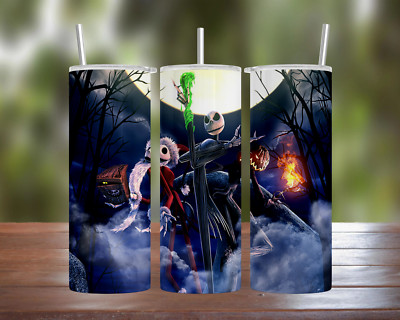 Multi- Jacks 20 oz & 30 oz Stainless Steel Tumbler w/ Straw & Lid Halloween 