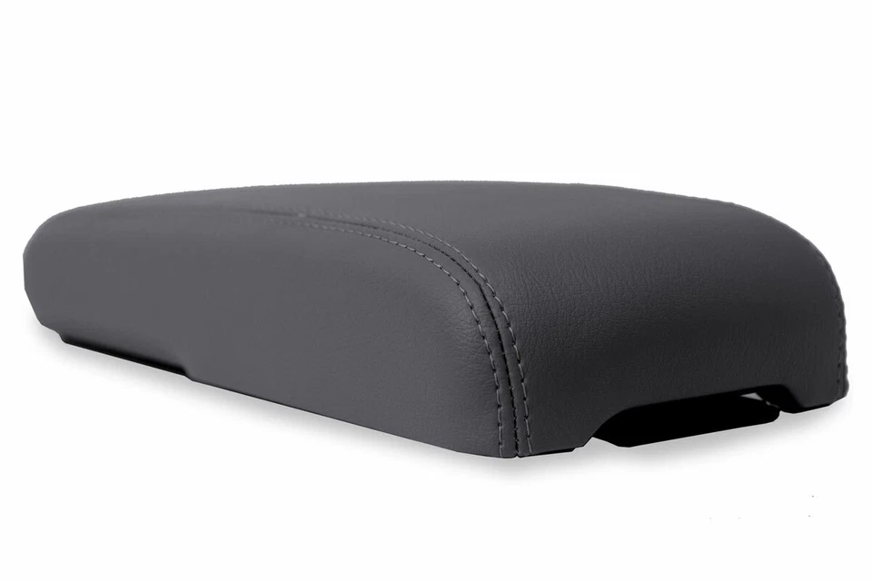 Cubierta de reposabrazos con tapa de consola central de cuero para Chevrolet Colorado 1995-2005 gris Foto 2 de 4