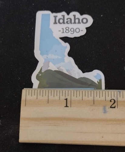 Pegatina del estado de Idaho 1890 - libro de recortes de mapa de viaje turístico de colección - Imagen 2 de 2