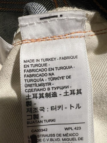 Levi's LVC 701 Selvedge Jeans 34 33 50's Repro New BNWOT Womens Made 2021 Talon - Picture 14 of 17