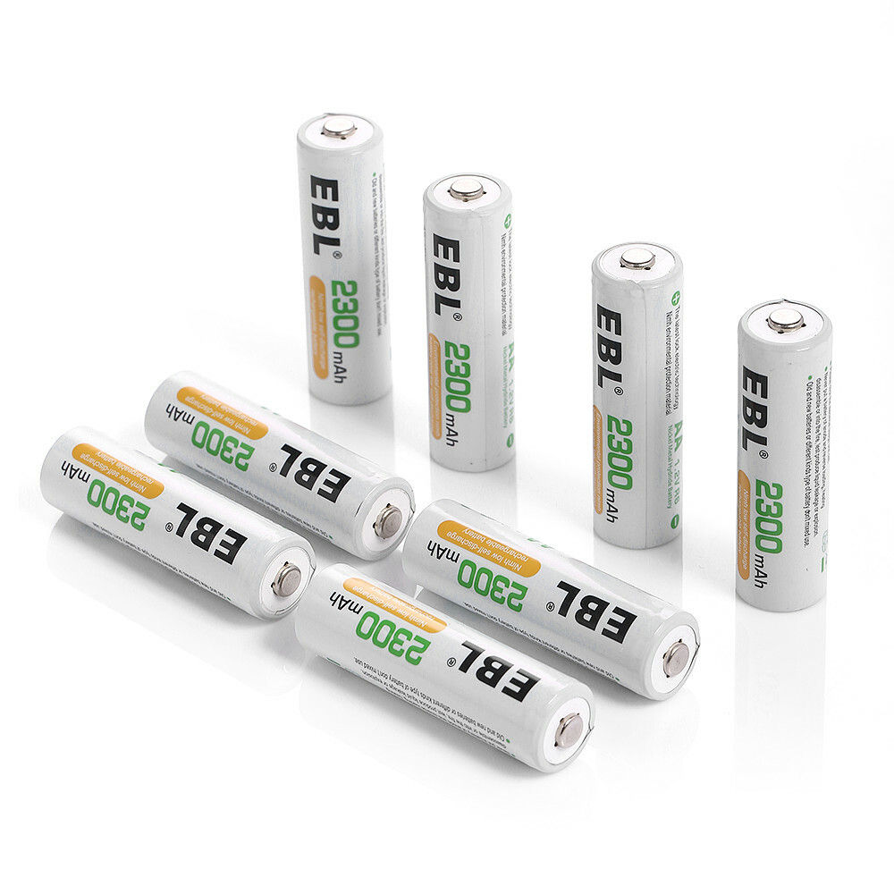 EBL 4/8/12/16 Pack AA AAA NIMH 800/1100/2300/2800mAh Rechargeable