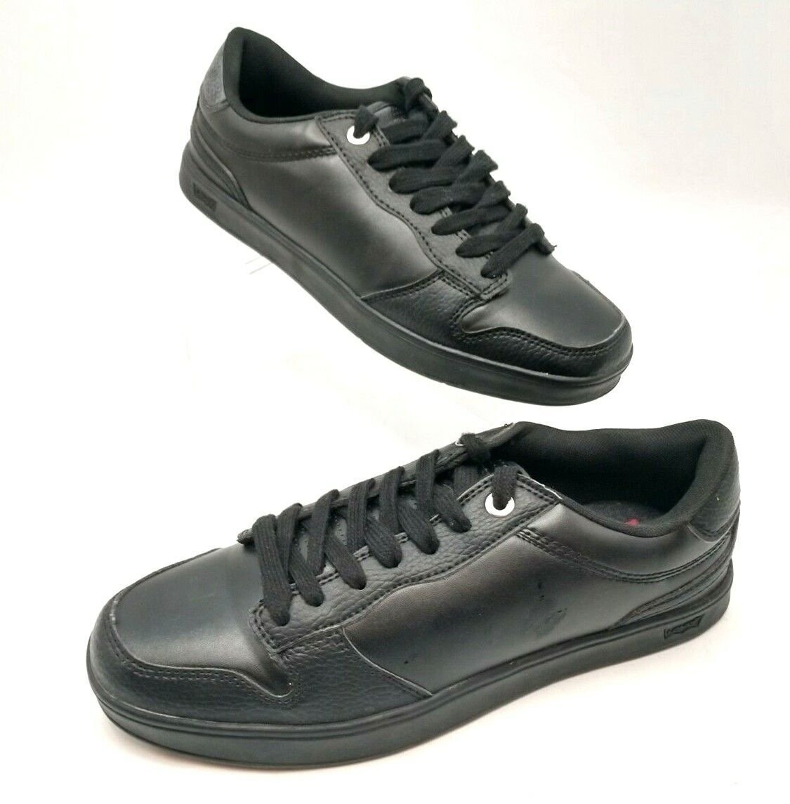 Black Leather Skate Shoes Comfortable 