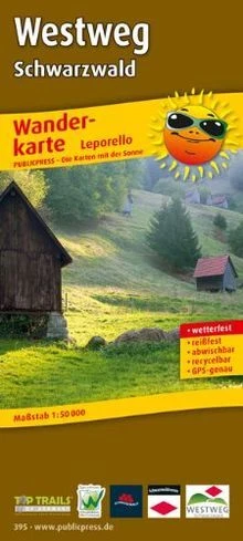 Wanderkarte Westweg Schwarzwald: Mit Ausflugszielen, Ein... | Buch | Zustand gut - Bild 1 von 1
