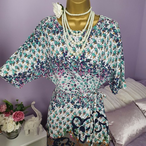 New White Stuff Jola Dress 8 UK Women's Floral Print Below Knee Loose Fit Belted - Picture 6 of 12
