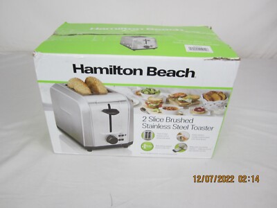 Hamilton Beach 2-Slice Brushed Stainless Steel Toaster
