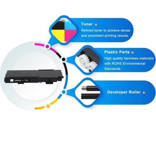 4PK High Yield Color Toner Set for Xerox Phaser 6600 WorkCentre 6605 106R02228 - Picture 8 of 12