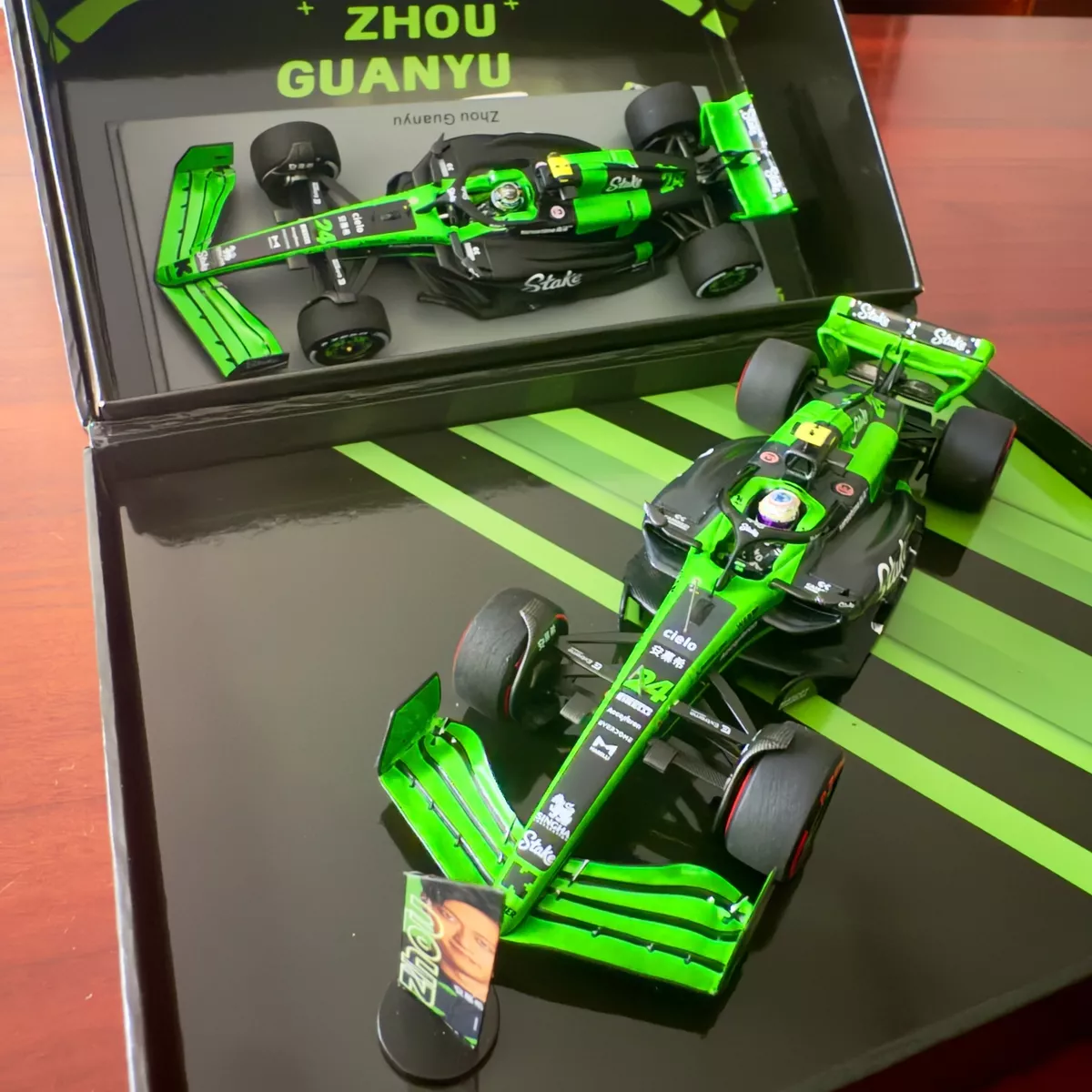 Minichamps 1:43 Stake F1 Team Kick Sauber C44 China GP 2024 Minichamps 1:43 Stake F1 Team Kick Sauber C44 China GP 2024