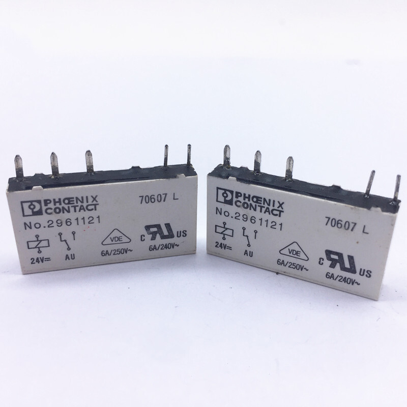 10 P&ccedil;s Phoenix Contato Rel&eacute; No.2961105 ART-NR. 2961105 No.2961121 24vdc Dc24v Br