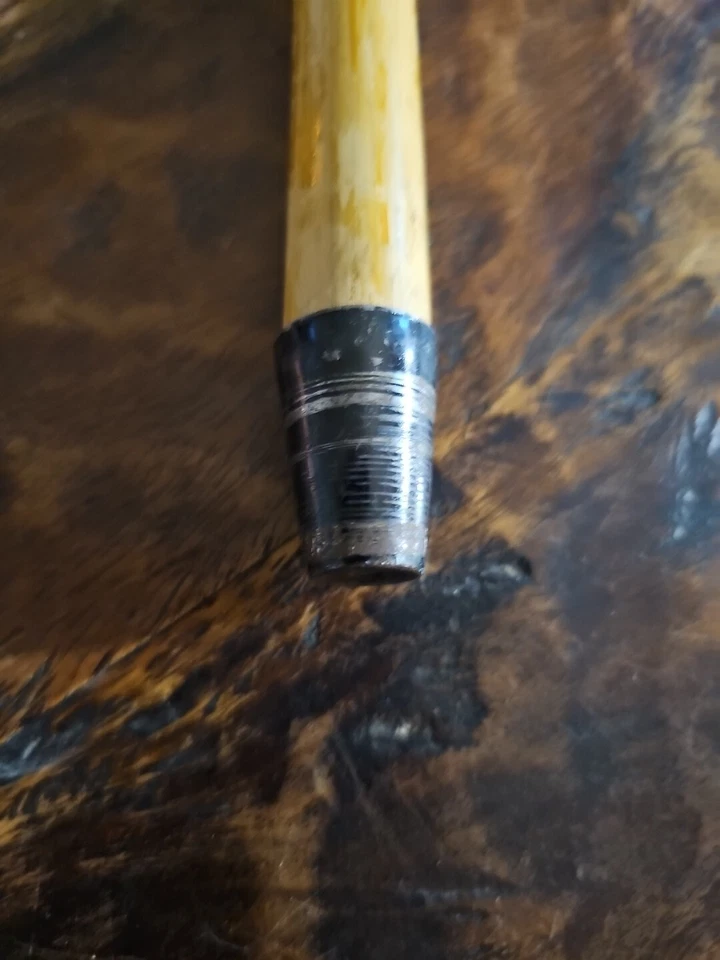 Bastón de bambú mango de ladrón 38" marrón quemado negro mango Foto 4 de 4