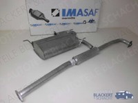 Imasaf Auspuffset Mitteltopf+Endtopf für X-Trail 2.2 Dci+4X4 2003-2013