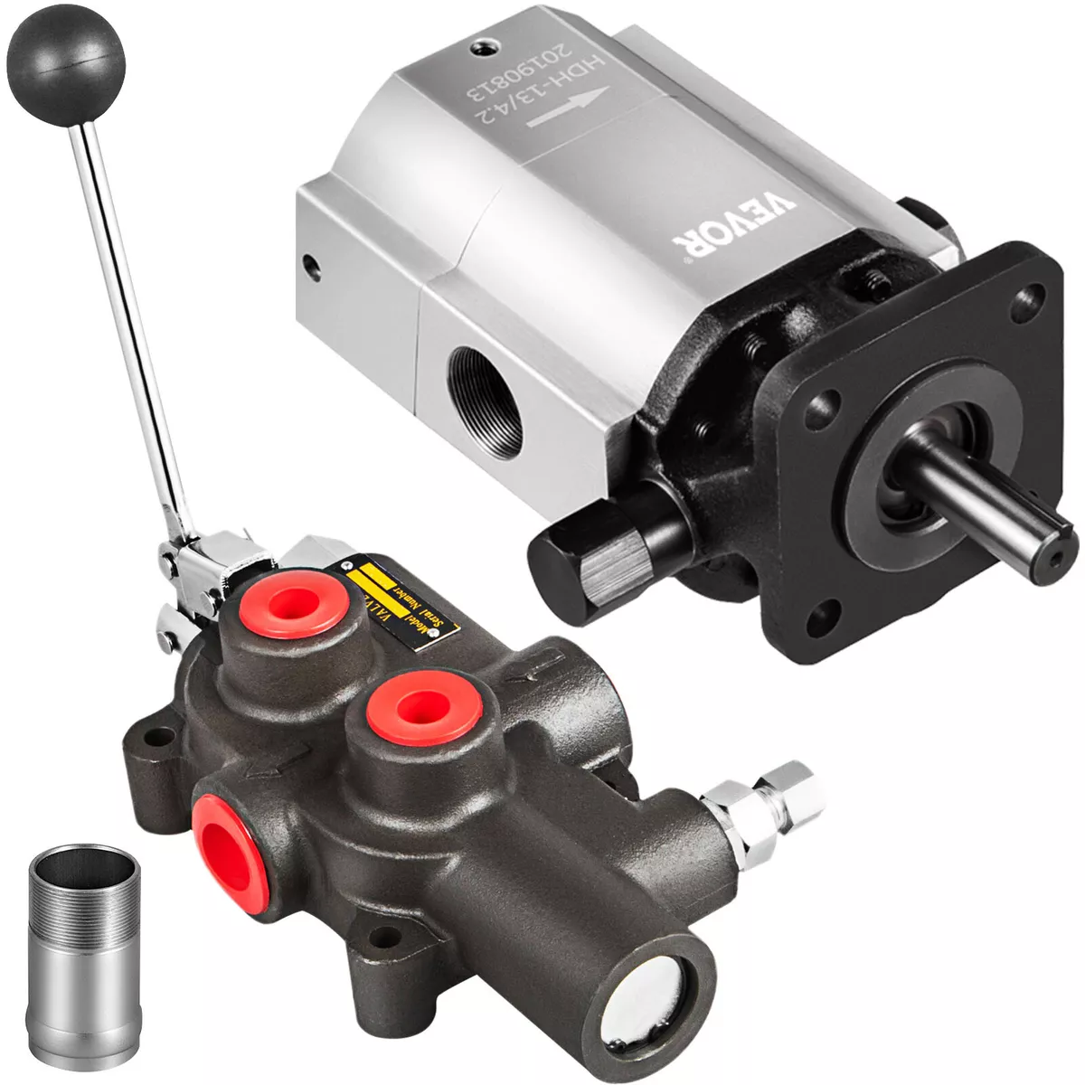 Hydraulic Log Splitter Kit 16 GPM 2 Stage Pump 25 GPM Auto
