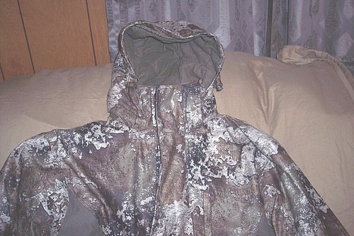 Mens Large Camo Hunting Jacket Cold Weather Coat 3n1 Insulated Waterproof Parka - Picture 2 of 9