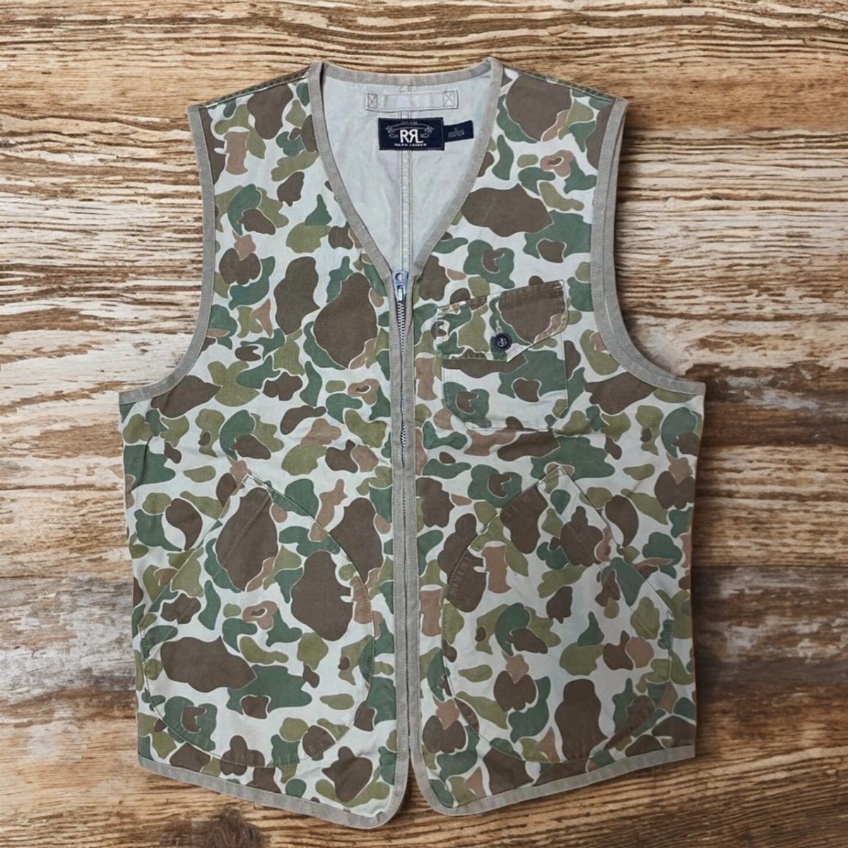 RRL Ralph Lauren DOUBLE RL Vest Duck Hunter Camo Camouflage