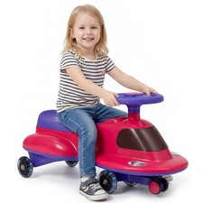 Image of COSTWAY Wiggle Car Kids Ride On Toy with No Batteries