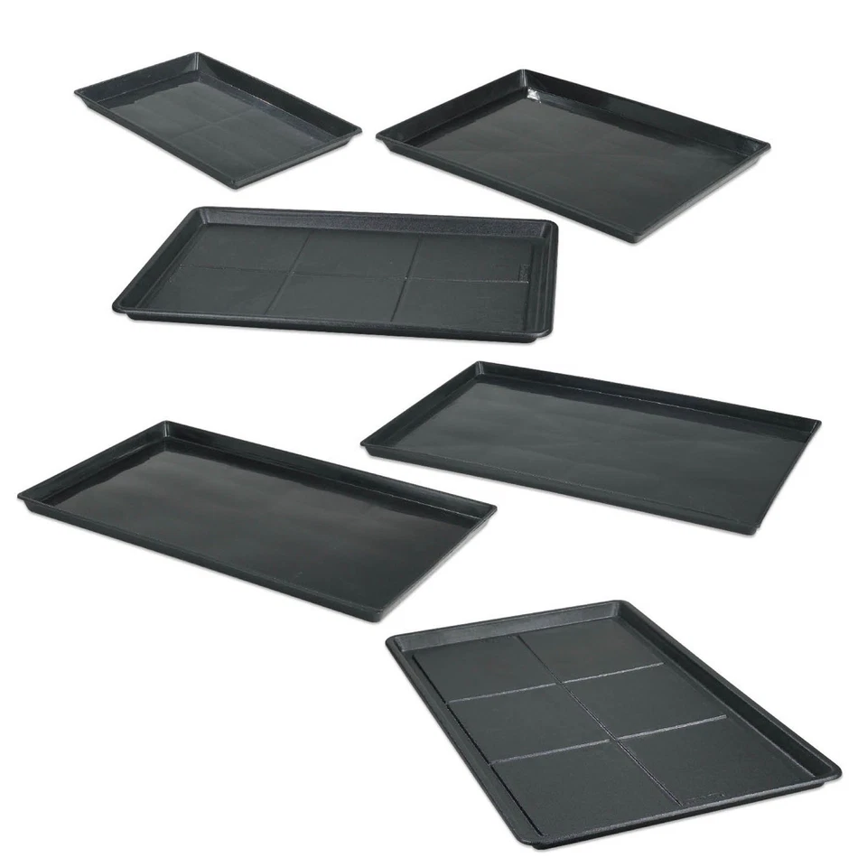 Replacement Floor Trays Plastic Easy-Clean 36" x 23" Black Medium Large - Image 2 of 2