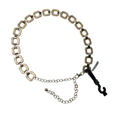 Adjustable Gold Tone Chain Link Statement Belt NY Co L/XL New With Tag