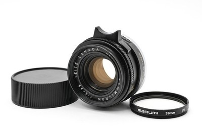 [MINT] Leica Leitz Summicron M 35mm f/2 Black Lens Canada From JAPAN