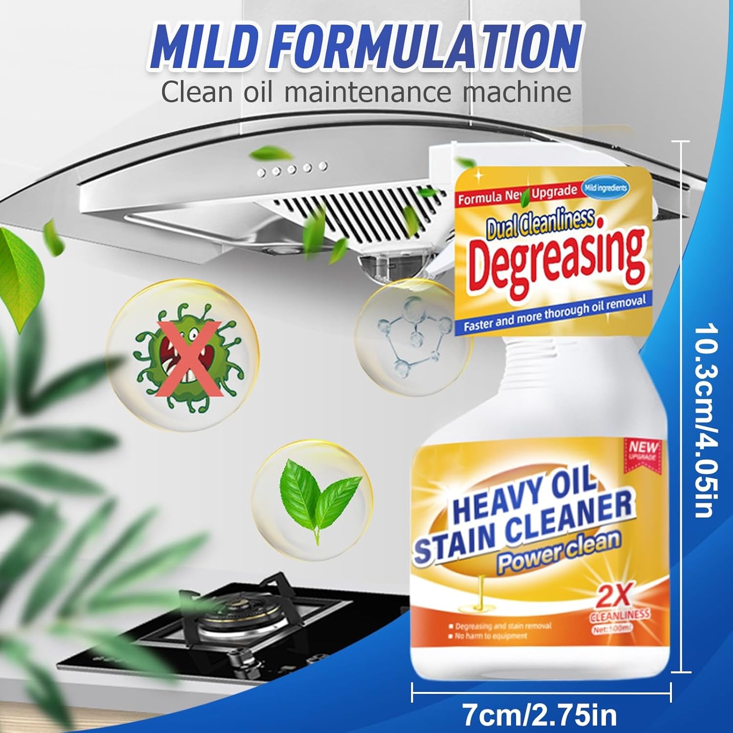 Kitchen Heavy Oil Cleaner, All Purpose Kitchens Heavy Oil Cleaning Agent, Grease