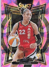 2025 Panini Select WNBA #56 A'ja Wilson Pink Ice Prizms