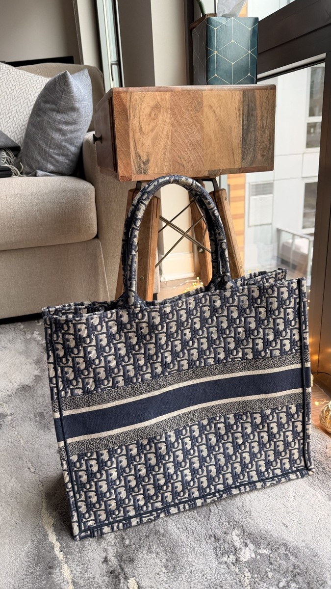 Christian Dior Tote large - Blue Navy | eBay